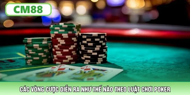Các vòng cược diễn ra như thế nào theo luật chơi Poker